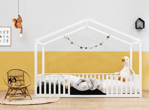 Cama casa 90x200 Robin Blanco