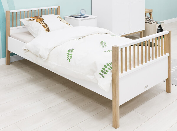 Bed 90x200 Mika White/Oak