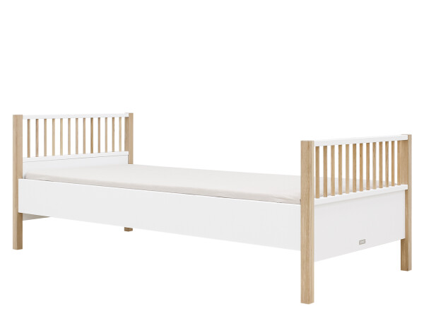 Bed 90x200 Mika White/Oak