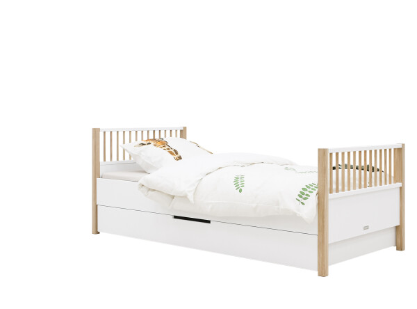 Bed 90x200 Mika White/Oak