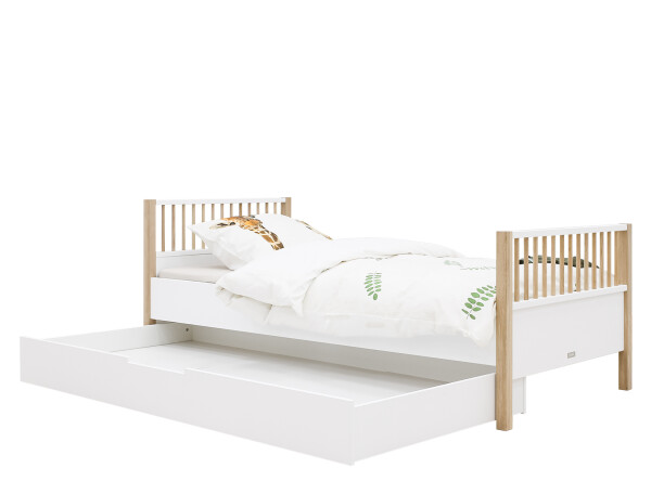 Bed 90x200 Mika White/Oak