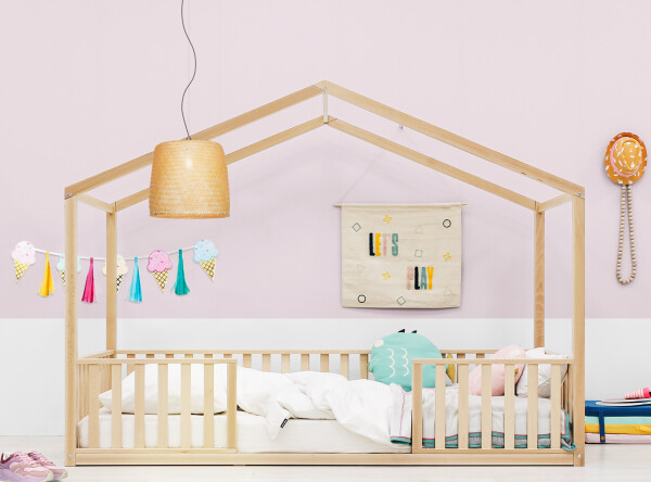 House bed 90x200 Robin Natural