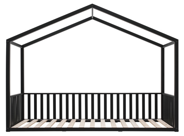 House bed 90x200 Robin Matt Black