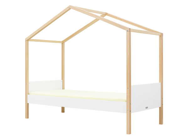 Huisbed 90x200 Liam Wit/Naturel