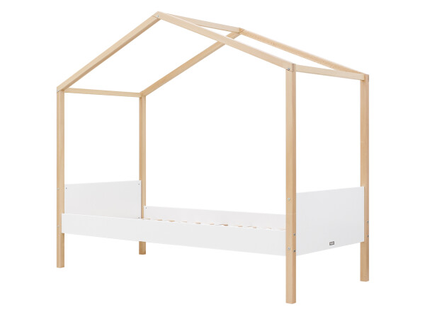 Huisbed 90x200 Liam Wit/Naturel