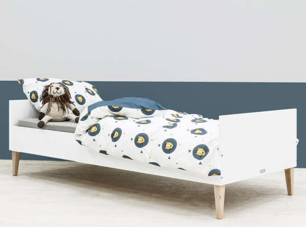 Cama 90x200 Indy Blanco/Natural (excl. somier) Cama 90x200 Indy Blanco/Natural (excl. somier)