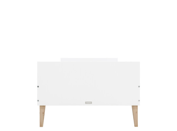 Bed 90x200 Indy White/Natural (excl. bottom)
