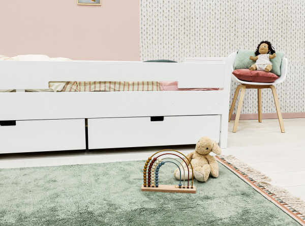 Bed 90x200 incl. 2 protection sides Combiflex White