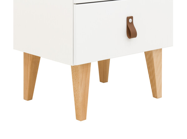 Bookcase 190 cm Indy White/Natural