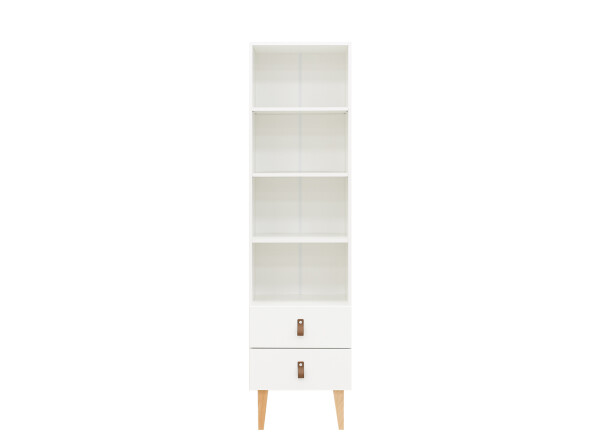 Bookcase 190 cm Indy White/Natural