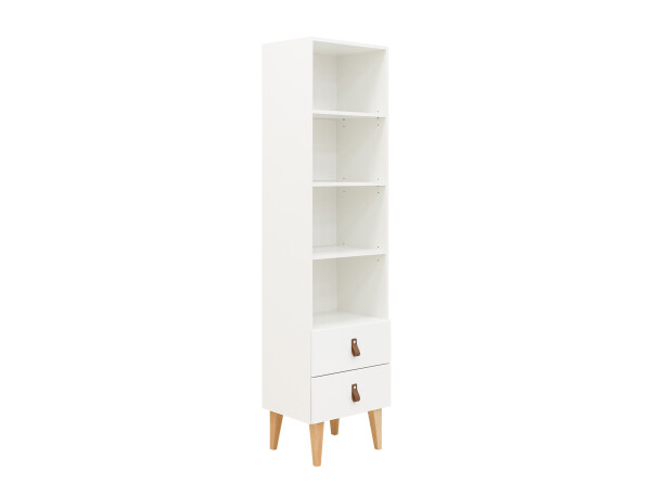 Bookcase 190 cm Indy White/Natural