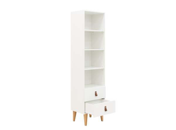 Bookcase 190 cm Indy White/Natural