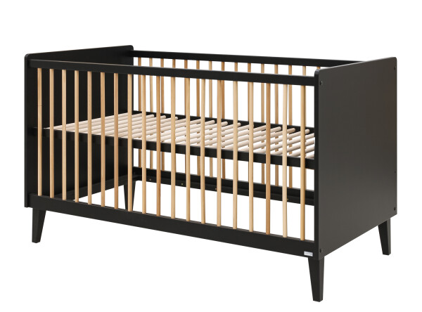 Bench bed 70x140 Xem Matt Black/Oak
