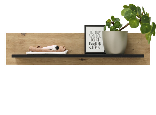 Shelf Xem Matt Black/Oak