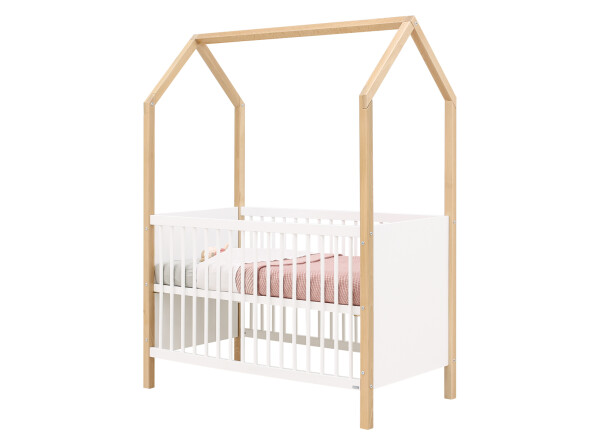 Bed 60x120 Homy White/Natural