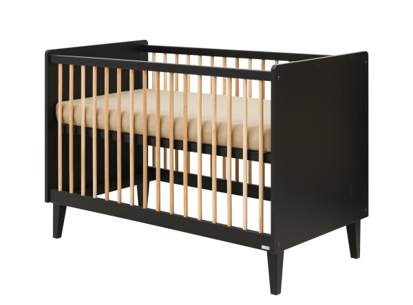 Xem 3-part nursery Matt Black/Oak