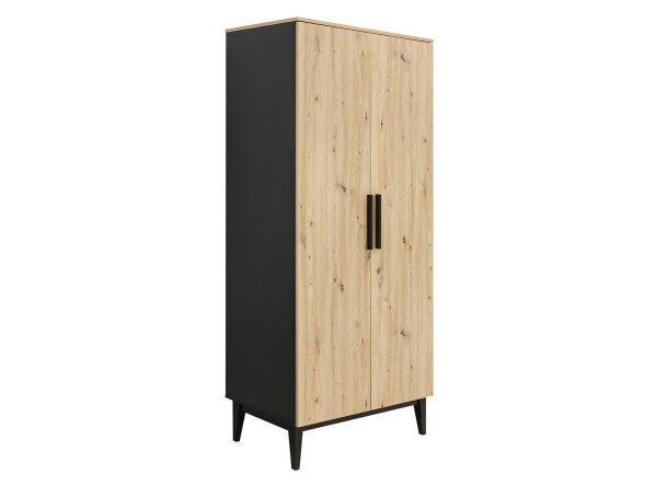 Xem 3-part nursery Matt Black/Oak
