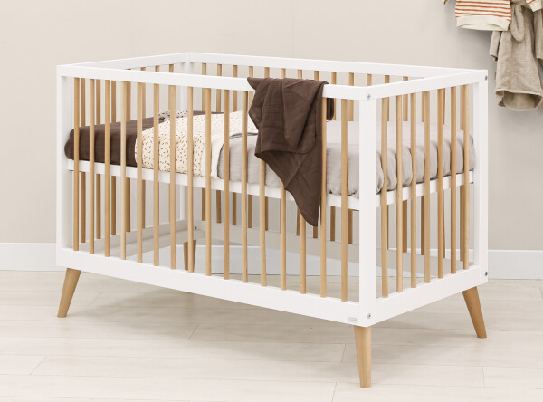 Cuna 60x120 Jort Blanco/Natural Cuna 60x120 Jort Blanco/Natural