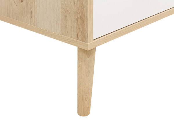 Dresser with 3 drawers Jort White/Natural