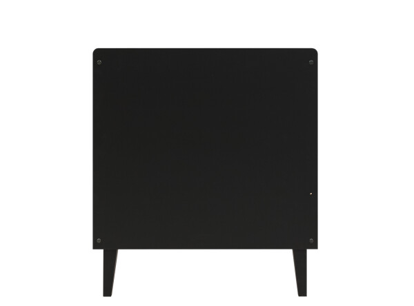 3-Pieza pack Xem con cuna 70x140 convertible Negro Mate/Roble