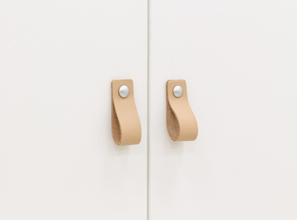 3-door wardrobe Jort White/Natural