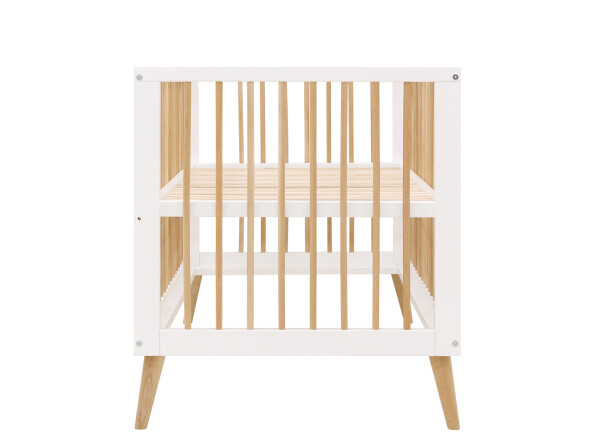 Jort 2 piece nursery furniture set with cot bed White/Natural