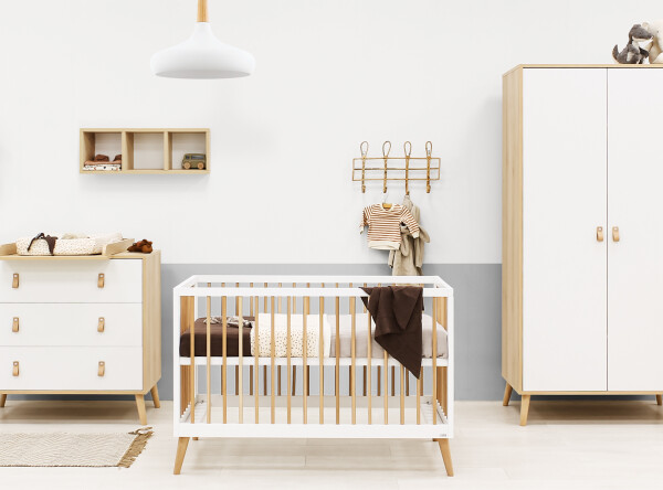 Jort 3-part nursery White/Natural