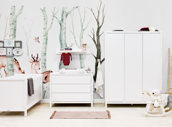 Commode met 3 laden Corsica Wit
