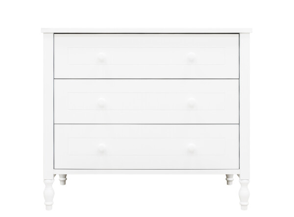 Dresser with 3 drawers Belle White