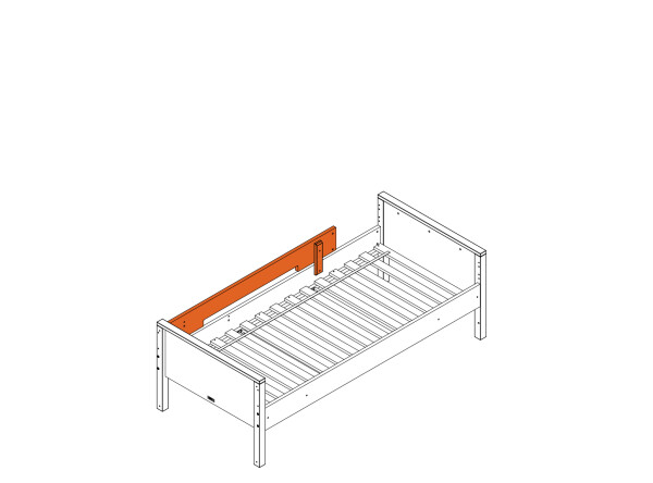 Protection side Combiflex White (only suitable for basic bed 43014611)
