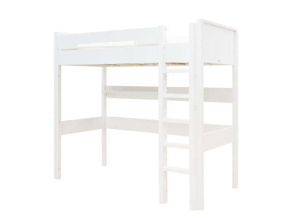 High sleeper XL 90x200 with straight stairs Combiflex White