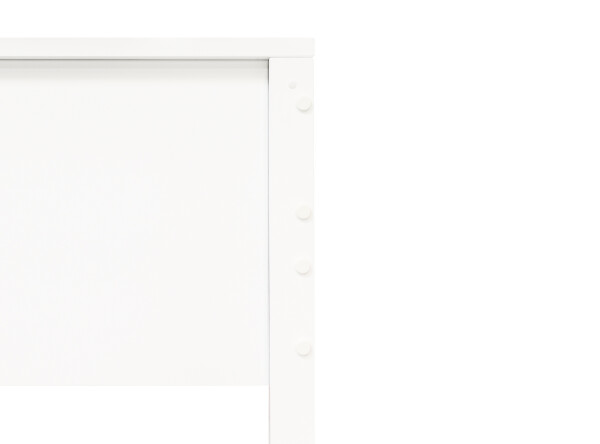 Lit mezzanine XL 90x200 avec échelle droite Combiflex Blanc