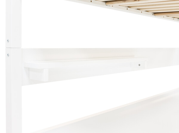 High sleeper XL 90x200 with straight stairs Combiflex White
