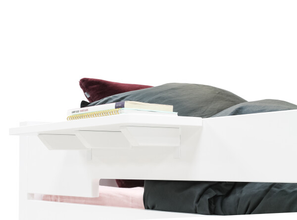 High sleeper XL 90x200 with straight stairs Combiflex White