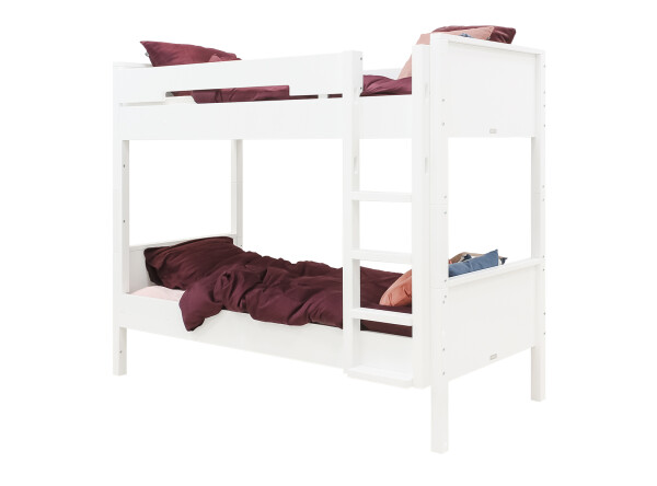 Bunkbed 90x200 with straight stairs Combiflex White