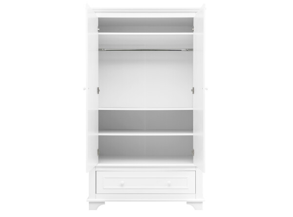 2-door XL wardrobe with drawer Charlotte White