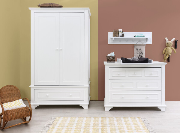 Dresser with 3 drawers Charlotte White
