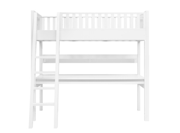 High sleeper XL 90x200 with comfort step Nordic White