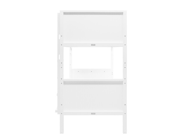 Bunkbed 90x200 with straight stairs Nordic White