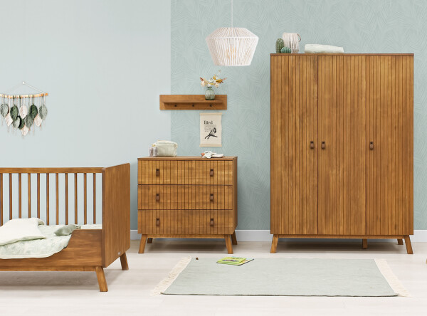 3-door wardrobe Senna Rose Wood