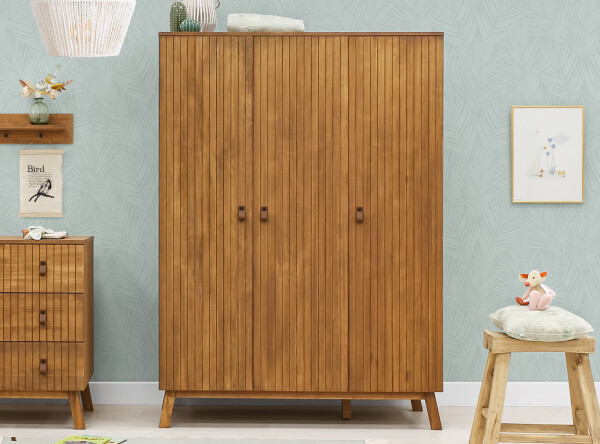 3-door wardrobe Senna Rose Wood