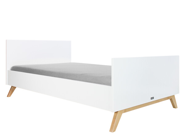 Twin bed 120x200 Lynn White/Natural