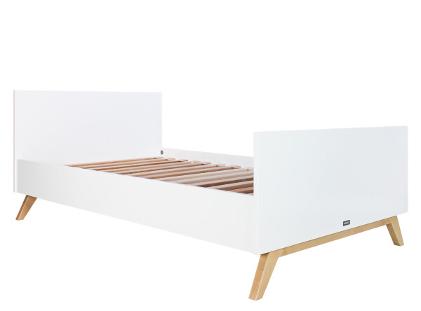 Twin bed 120x200 Lynn White/Natural