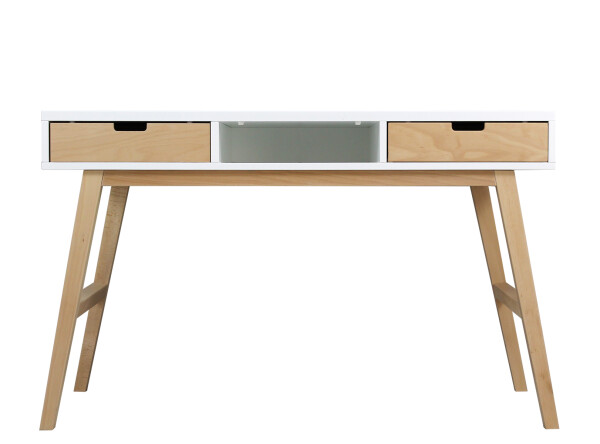 Writing desk Lynn White/Natural (excl. 3x drawer 358153xx)