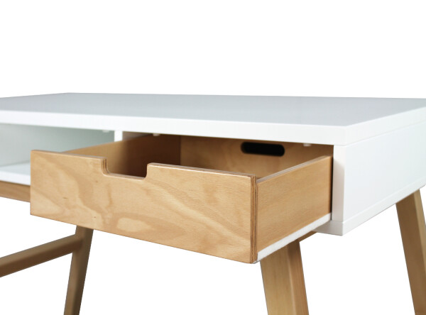 Writing desk Lynn White/Natural (excl. 3x drawer 358153xx)