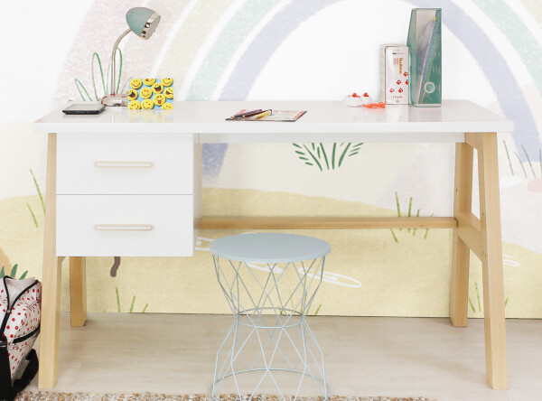 Bureau Lisa Wit/Naturel