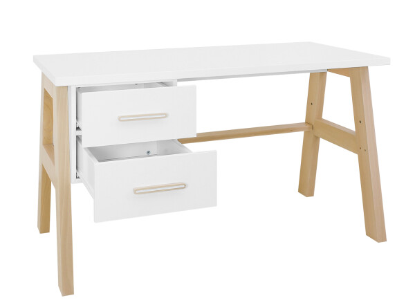 Schreibtisch Lisa Weiß/Natur