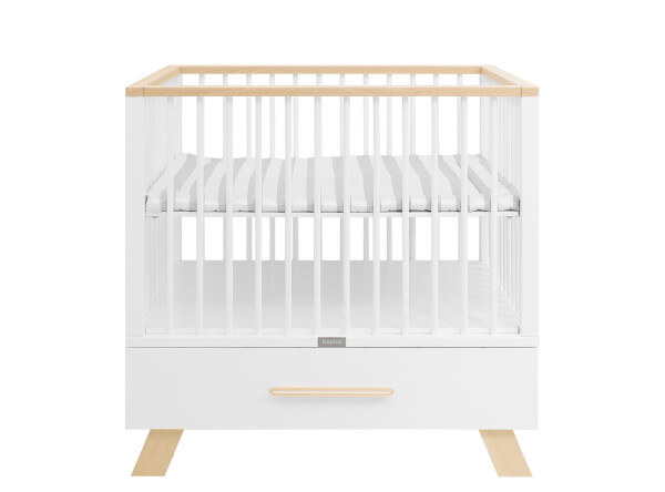 Playpen with drawer Lisa White/Natural