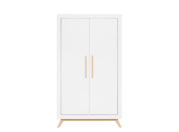 2-door wardrobe Fenna White/Natural