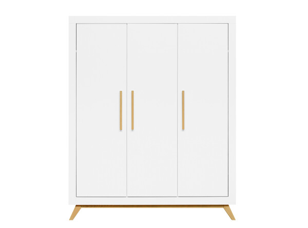 3-door wardrobe Fenna White/Natural